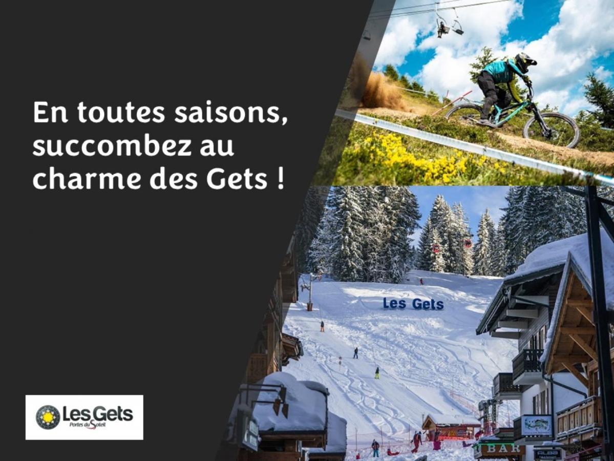 Le Montana - Studio Rue Du Centre - Cosy Et Montagnard - Navette Les Gets Eksteriør billede