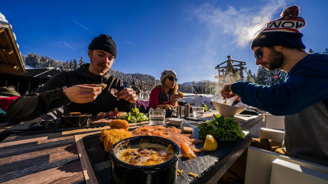 Le Montana - Studio Rue Du Centre - Cosy Et Montagnard - Navette Les Gets Eksteriør billede
